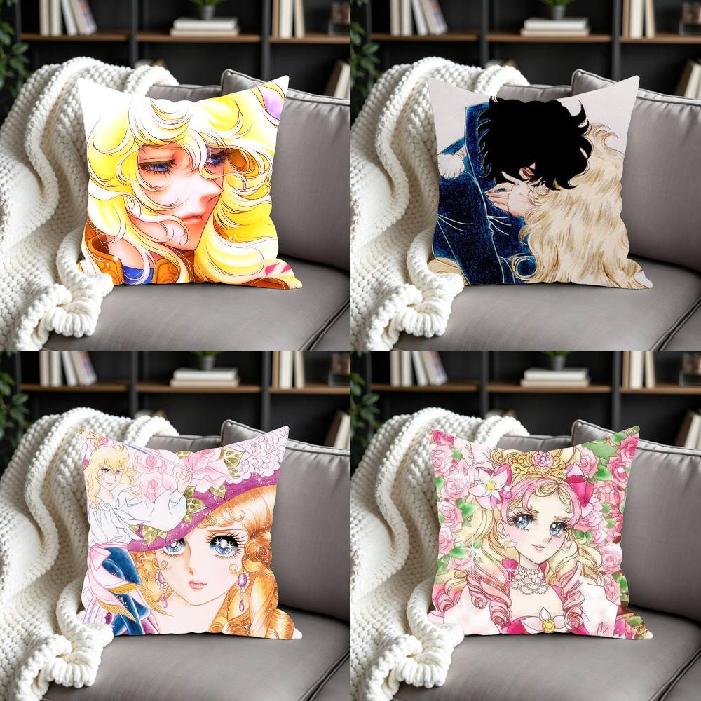 Versailles Home Textiles - Manga-Kissenbezug „Die Rose von Versailles“ für