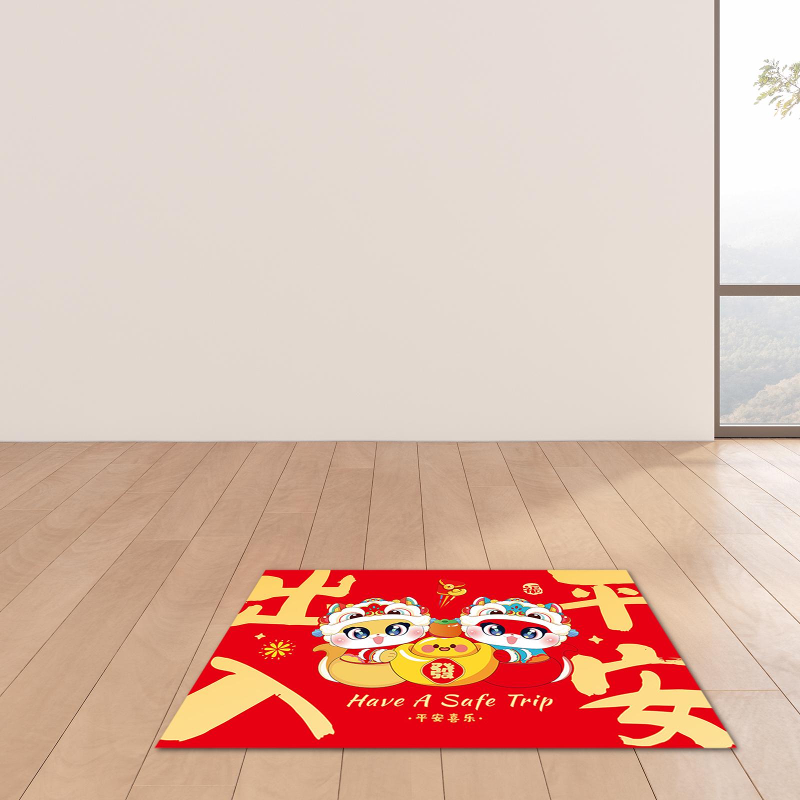 Home Textiles Rug - Bodenmatte für das chinesische Neujahr, Willkommens-Fußmatte,