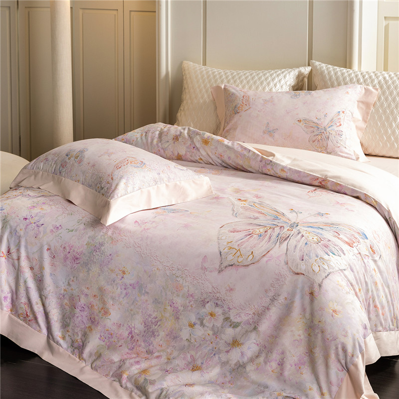 Home Textiles Premium - Digital Bedrucktes Premium 1000TC Ägyptisches Baumwoll-Luxus-Bettwäsche-Set