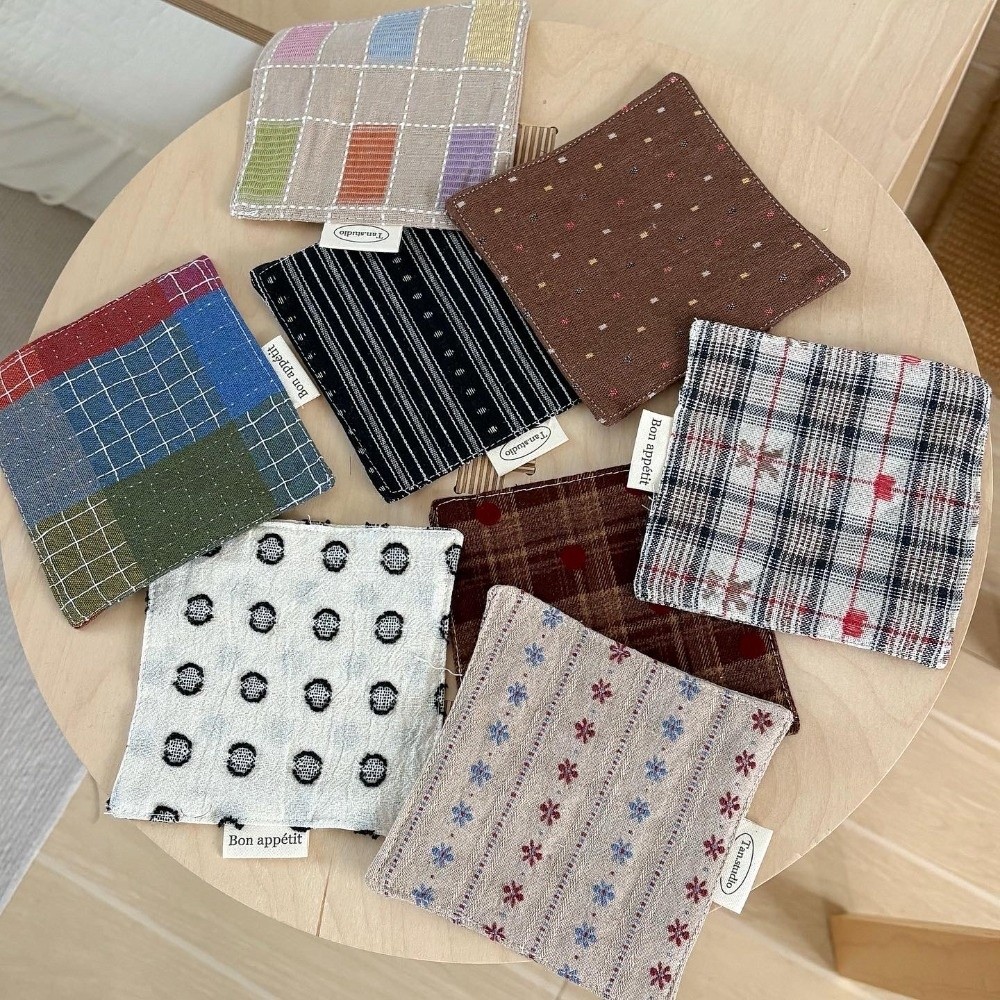 Home Textiles Discount - Neue Farbige Untersetzer aus Baumwolle, Gesteppte