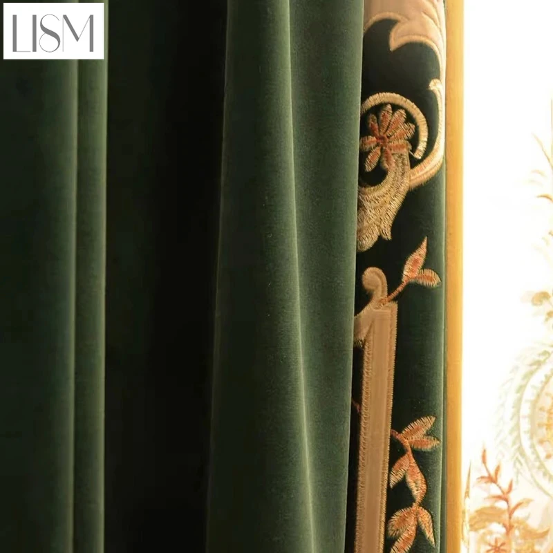 Home Textiles Luxury Curtains - Europäische Luxusvorhänge für Wohnzimmer, Esszimmer, Schlafzimmer,