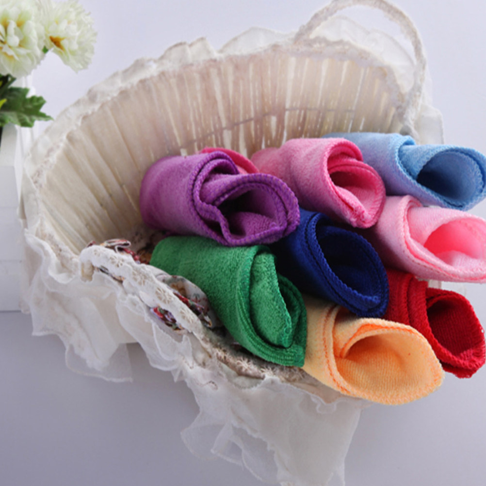 Home Textiles Premium - 50 Stück Mikrofaser-Gesichtstücher, Quadratische Reinigungstücher, Premium