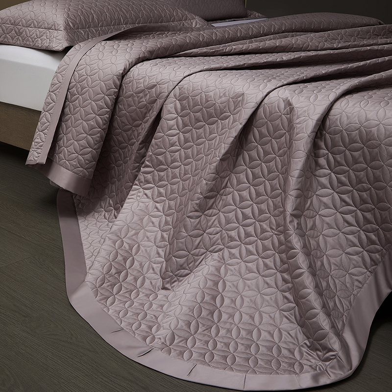 Home Textiles Premium - 100S Ägyptische Baumwolle Gestepptes Tagesdecken-Set Ultra