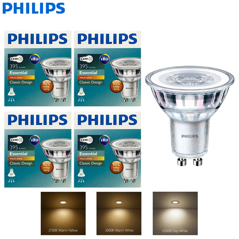Philips Bulb Led Classic - Philips 4,6W Essential LED Einbau-Deckenstrahler GU10
