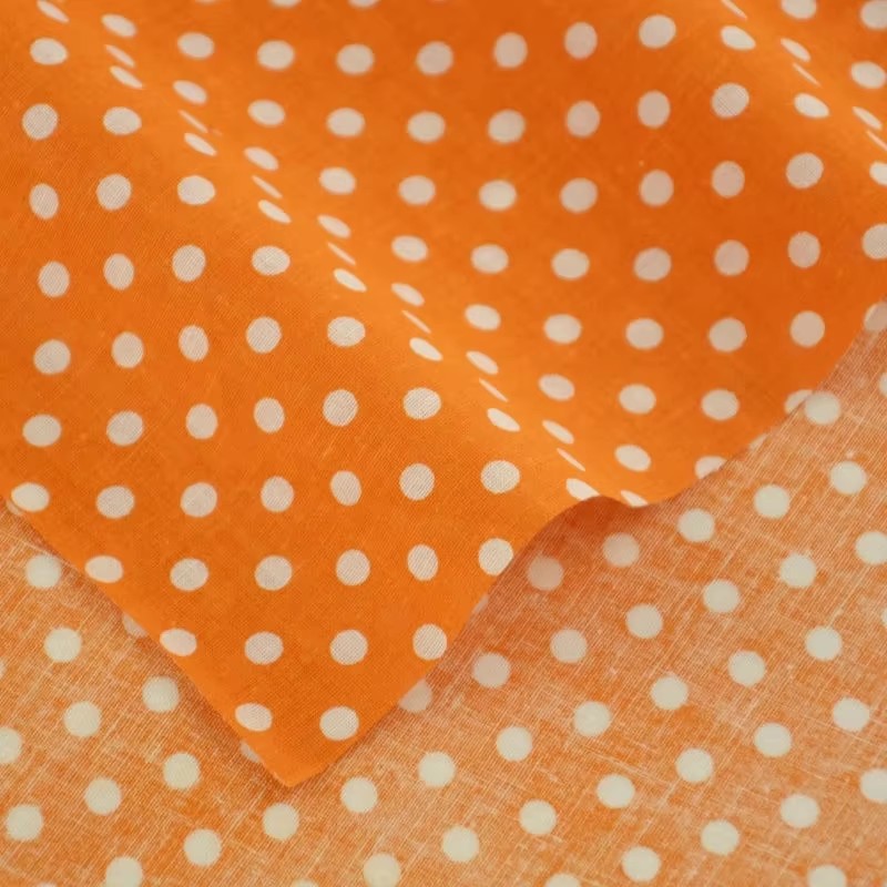 50X150CM Weiß Orange Polka Dot – Home Textiles Fabric Bewertung und Preis