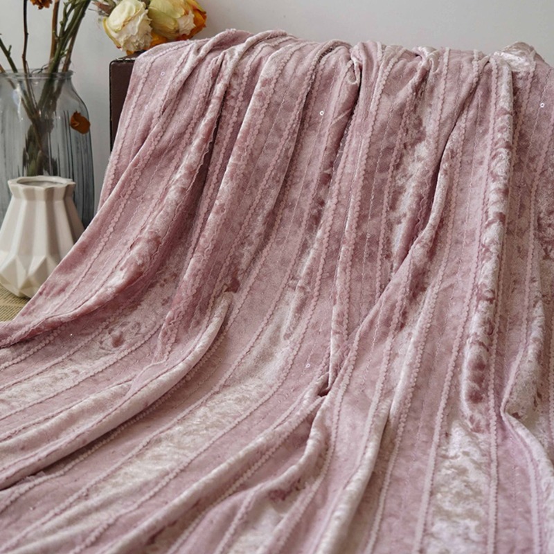 Samt Spitze Streifen Stoff Sti – Home Textiles Luxury Curtains Bewertung und Preis
