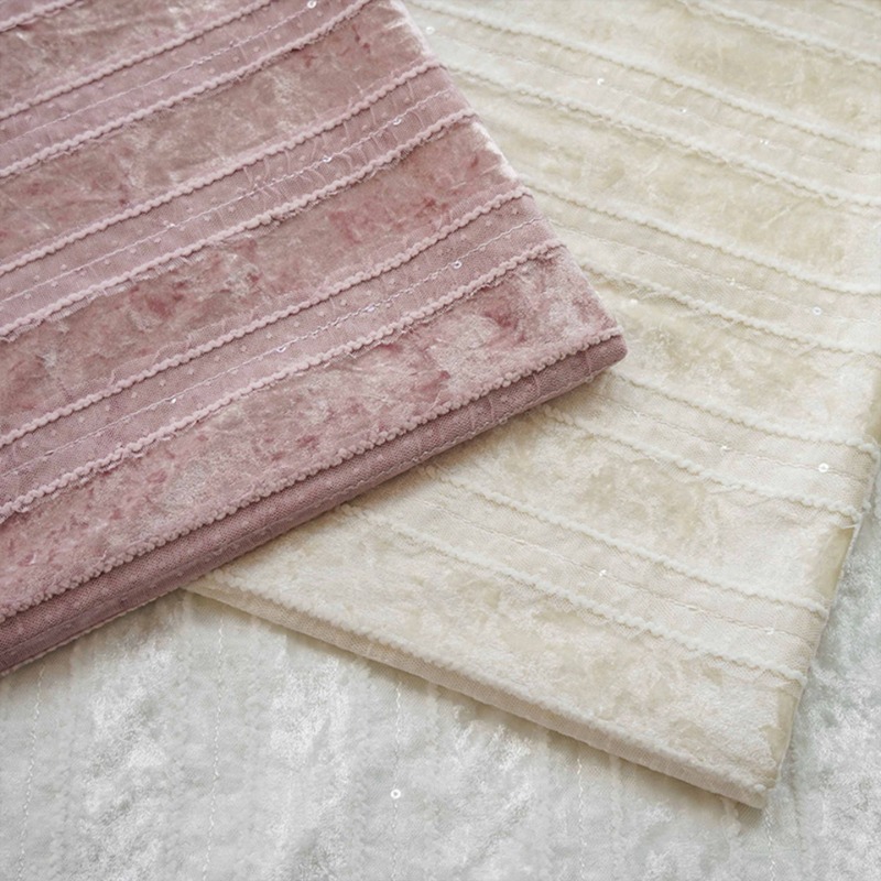 Samt Spitze Streifen Stoff Sti – Home Textiles Luxury Curtains Bewertung und Preis