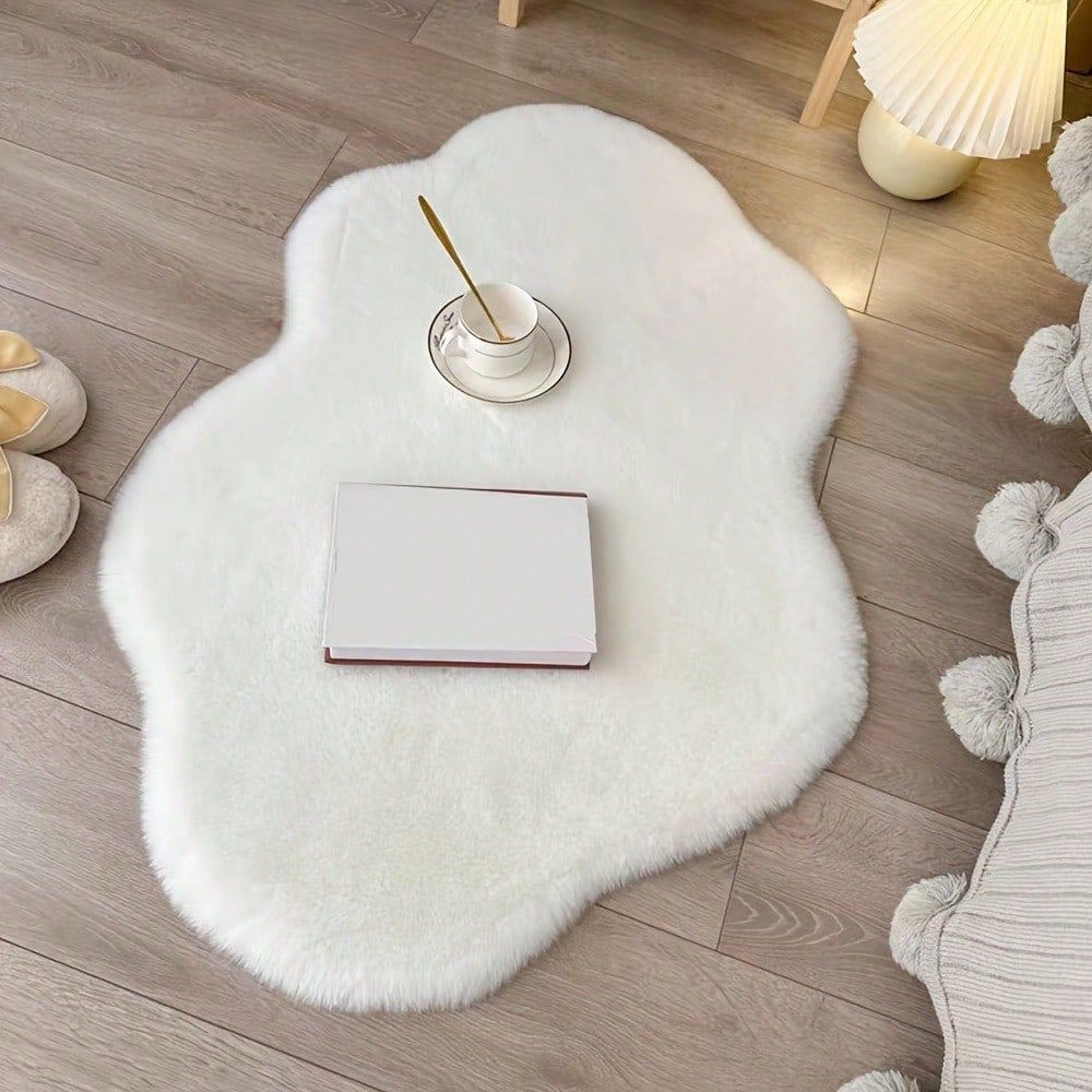 Flauschiger Teppich, weißer Fl – Home Textiles Rug Bewertung und Preis
