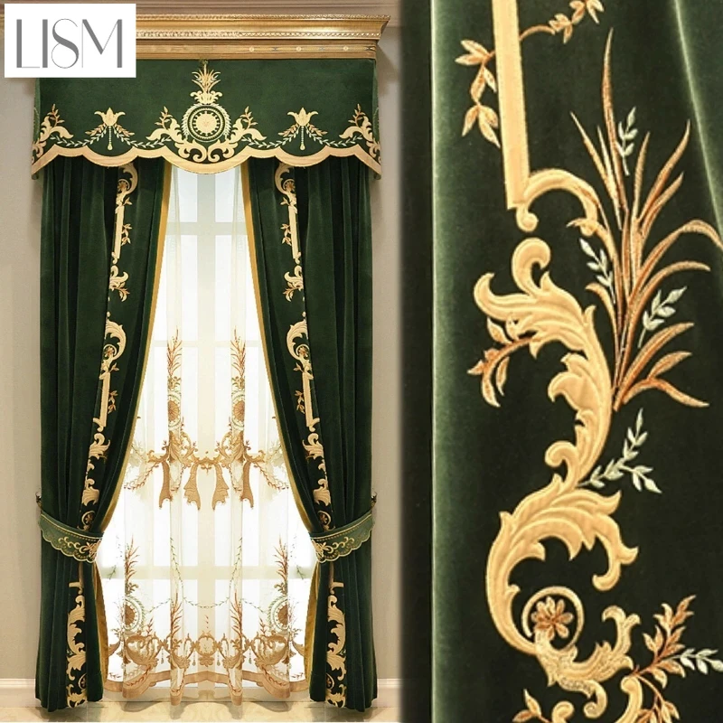 Europäische Luxusvorhänge für  – Home Textiles Luxury Curtains Bewertung und Preis