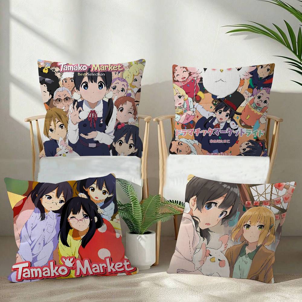 Anime T-Tamako Market 45 x 45  – Home Textiles Market Bewertung und Preis