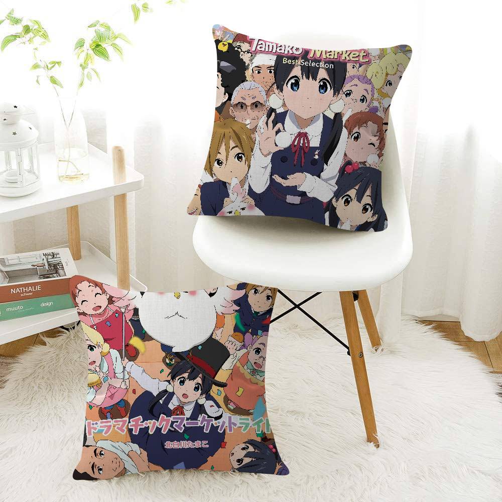 Anime T-Tamako Market 45 x 45  – Home Textiles Market Bewertung und Preis