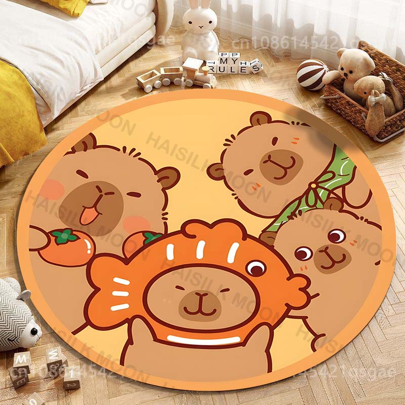 Niedlicher Capybara-Cartoon-Dr – Home Textiles Rug Bewertung und Preis