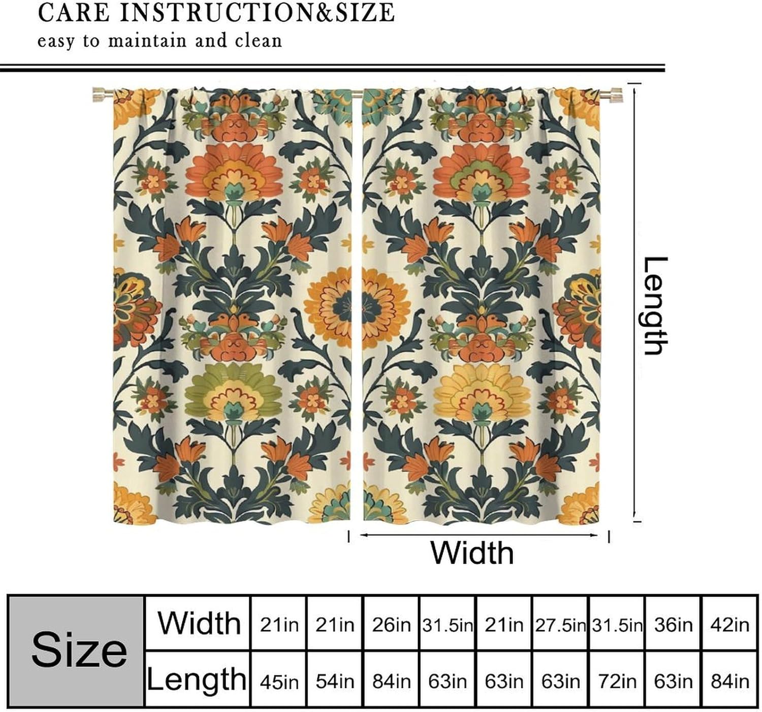 Luxuriöse Vorhänge mit Blumenm – Home Textiles Luxury Curtains Bewertung und Preis
