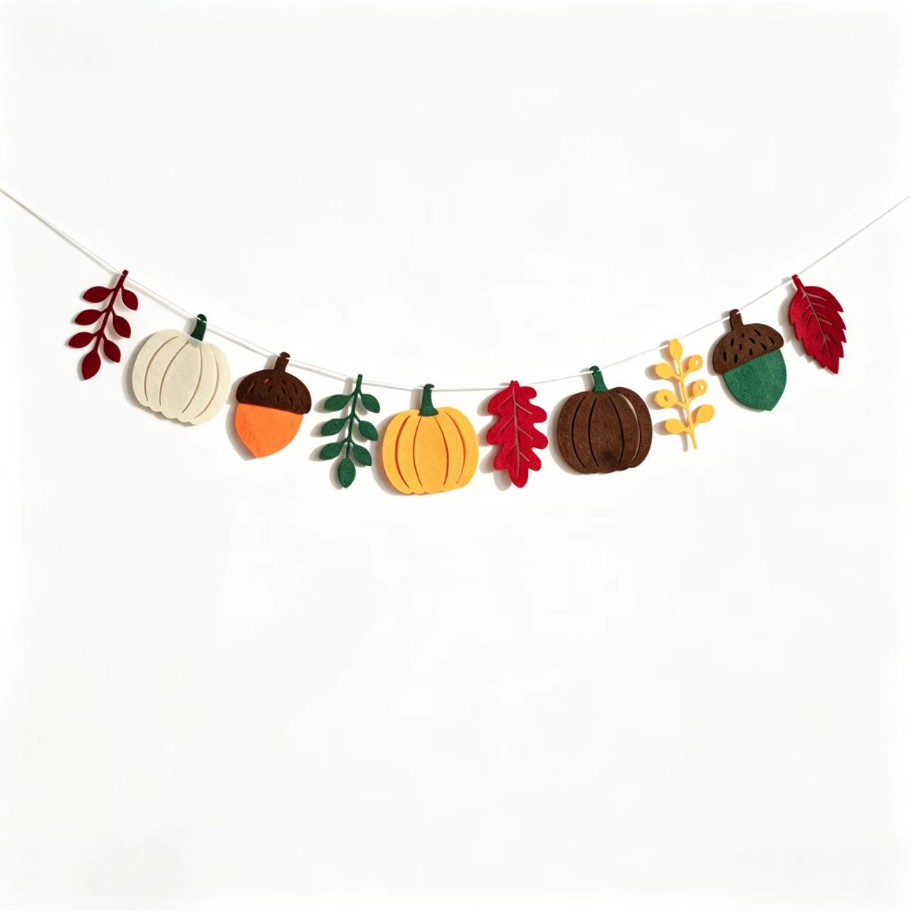 Herbstliche Kürbisblätter-Flag – Home Textiles Fabric Bewertung und Preis