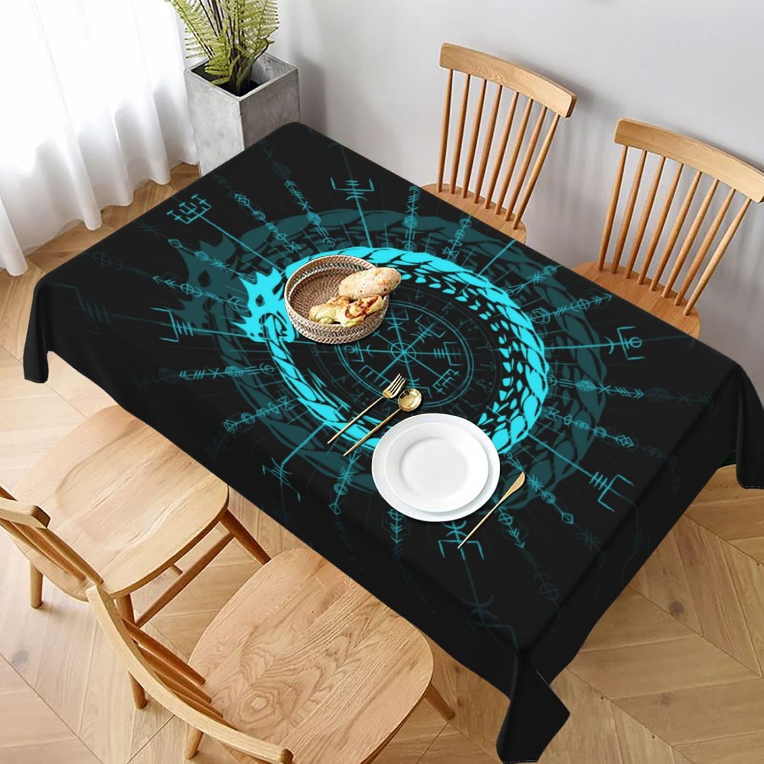 Tischdecke mit Wikinger-Drache – Home Textiles Premium Bewertung und Preis
