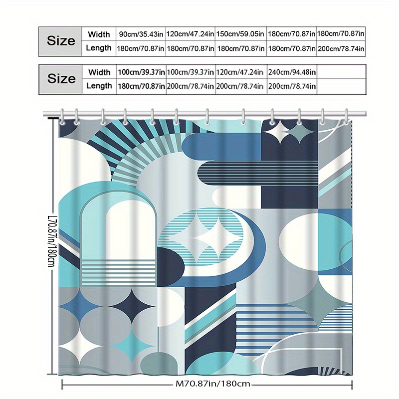Duschvorhang mit geometrischem – Home Textiles Luxury Curtains Bewertung und Preis